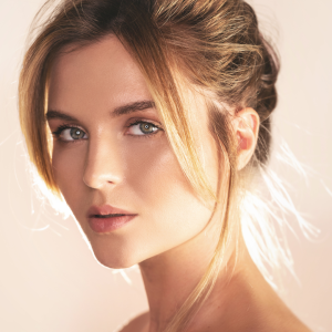Blonde woman beauty portrait 