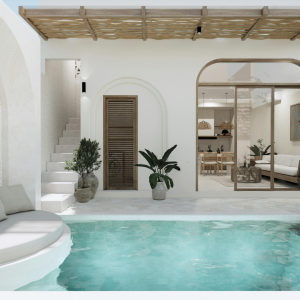 Private pool room in luxury property