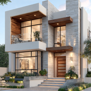 Modern luxury property with square features