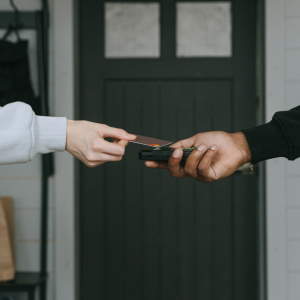 Card machine taking payment between PR agency and a business