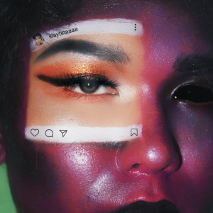 Woman showcases social media Instagram inspired makeup