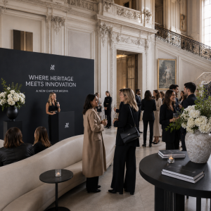 British heritage brand at a luxury PR event