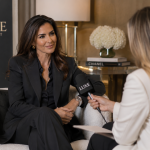 Female business owner being interviewed increasing brand awareness
