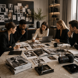 Creative meeting in a modern office