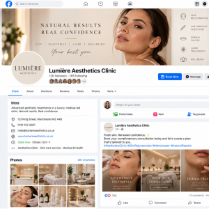 Social media marketing for aesthetics clinics